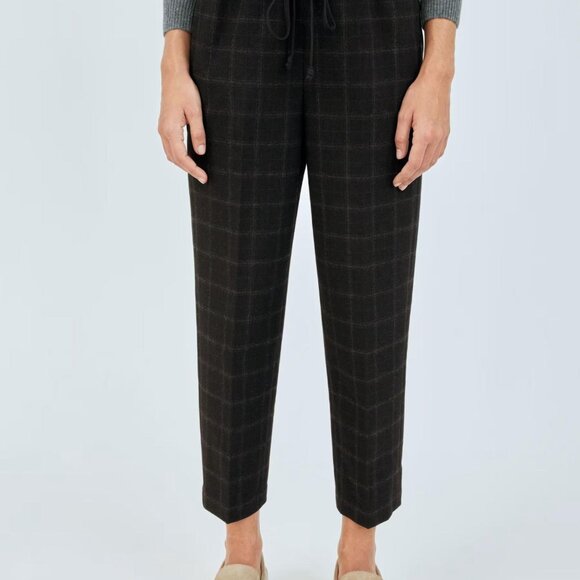 Aritzia The Group Babaton Jimmy Plaid Drawstring Pants (Size Medium) - Picture 4 of 4